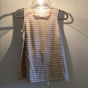 J Crew Neutral stripe Tank Top